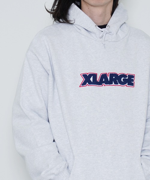 「XLARGE」 プルオーバーパーカー X-LARGE ブラック メンズ_画像9