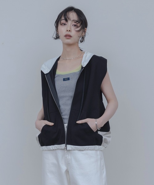 Eimee Law（エイミーロウ） ベスト ジレ 裏毛フーディージレ