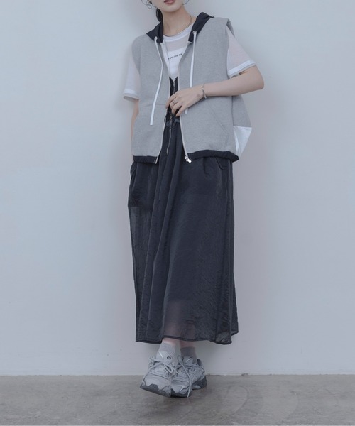 Eimee Law（エイミーロウ） ベスト ジレ 裏毛フーディージレ