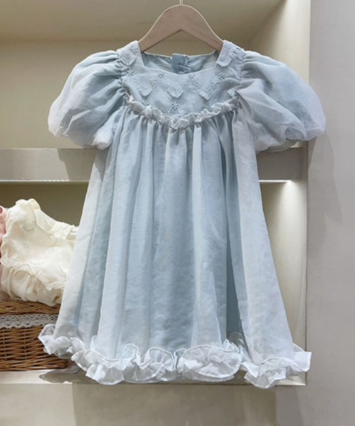 「aimoha」 「KIDS」半袖ワンピース 140 ピンク キッズ_画像8