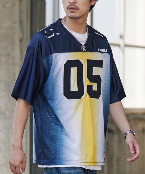 FUBU（フブ） tシャツ 「FUBU/フブ」OG GRADATION GAME SHIRTS/OG
