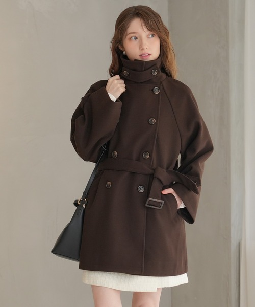 「ASTORIA ODIER」 トレンチコート MEDIUM チャコールグレー レディース_画像4