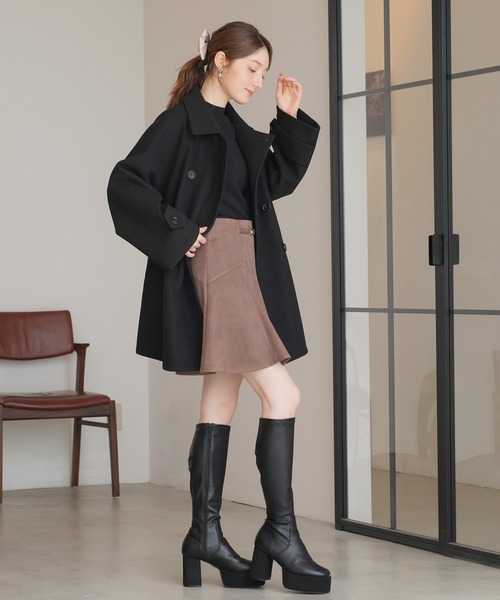 「ASTORIA ODIER」 トレンチコート MEDIUM チャコールグレー レディース_画像7