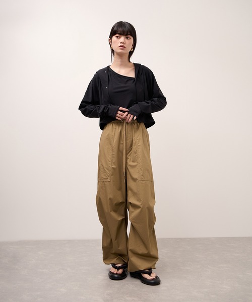 ADAM ET ROPE'（アダムエロペ） パンツ コットンパラシュートパンツ