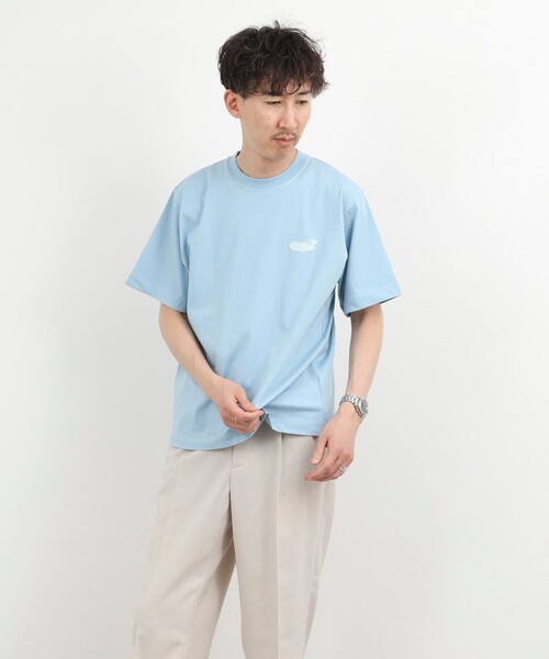 NOLLEY'S（ノーリーズ） tシャツ クジラモチーフ ワンポイントTシャツ