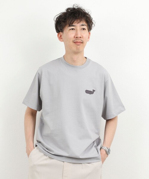 NOLLEY'S（ノーリーズ） tシャツ クジラモチーフ ワンポイントTシャツ