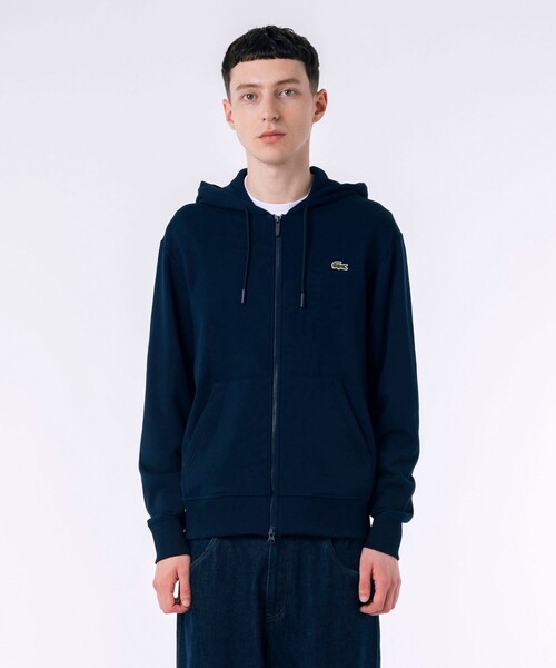 LACOSTE（ラコステ） ジップアップパーカー M グレー メンズ