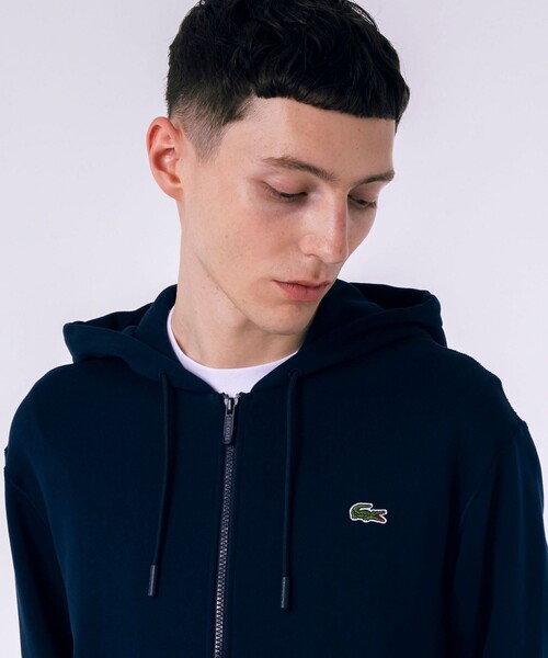 LACOSTE（ラコステ） ジップアップパーカー M グレー メンズ