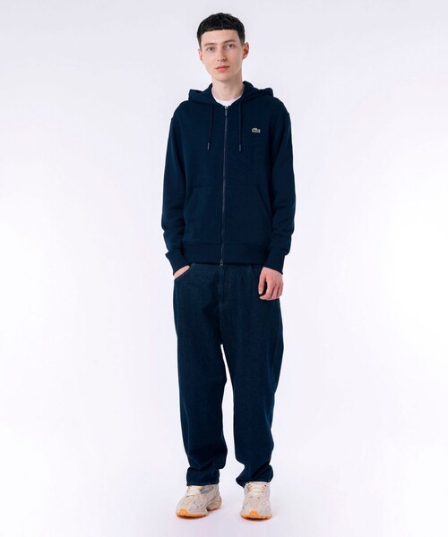 LACOSTE（ラコステ） ジップアップパーカー M グレー メンズ
