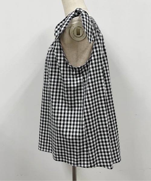 「BE NEAT」 ノースリーブブラウス M グリーン レディース_画像6