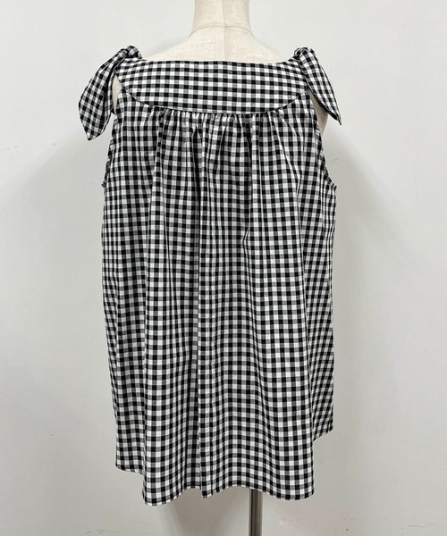「BE NEAT」 ノースリーブブラウス M グリーン レディース_画像7