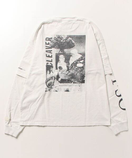 「FORSOMEONE」 長袖Tシャツ 46 オフホワイト メンズ_画像2