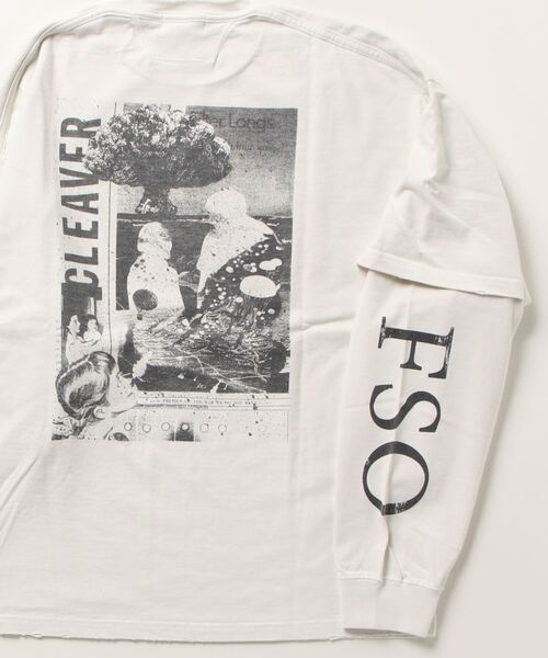 「FORSOMEONE」 長袖Tシャツ 46 オフホワイト メンズ_画像3