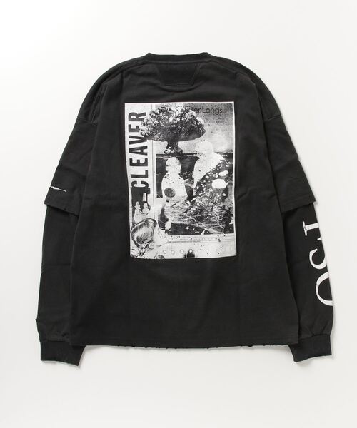 「FORSOMEONE」 長袖Tシャツ 46 オフホワイト メンズ_画像4