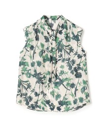 TOMORROWLAND collection ブラウス シャツ ネイビースケールプリント 