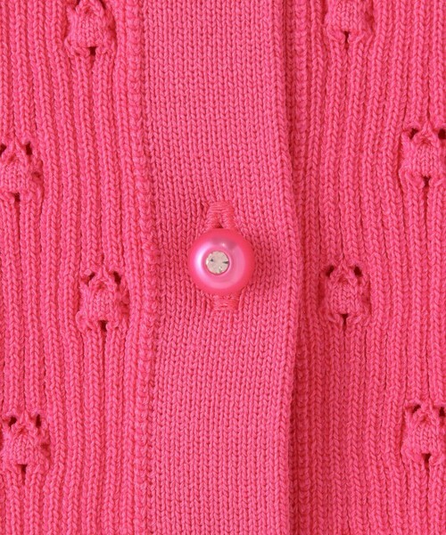LOULOU WILLOUGHBY（ルルウィルビー） カーディガン 半袖 アイレット