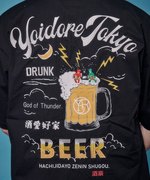 JACKROSE（ジャックローズ） シャツ 半袖 YOIDORE KAMINARISAMA シャツ