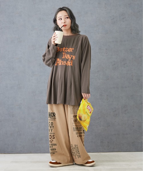 「CUBE SUGAR」 イージーパンツ M ベージュ レディース_画像5