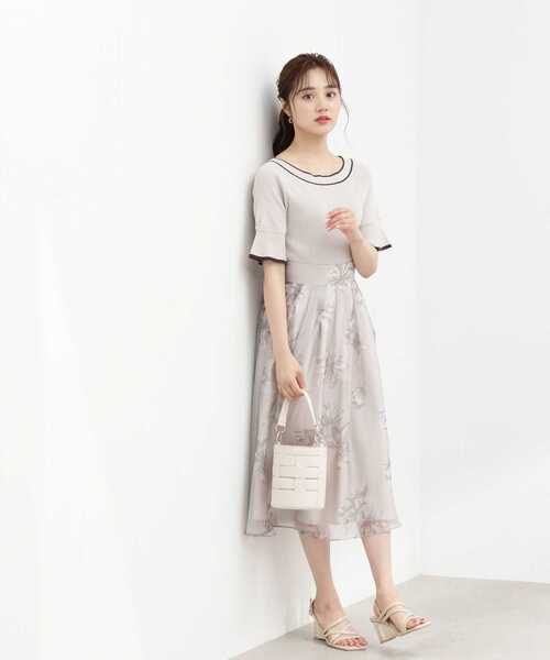 「PROPORTION BODY DRESSING」 フレアスカート MEDIUM ベージュ レディース_画像3