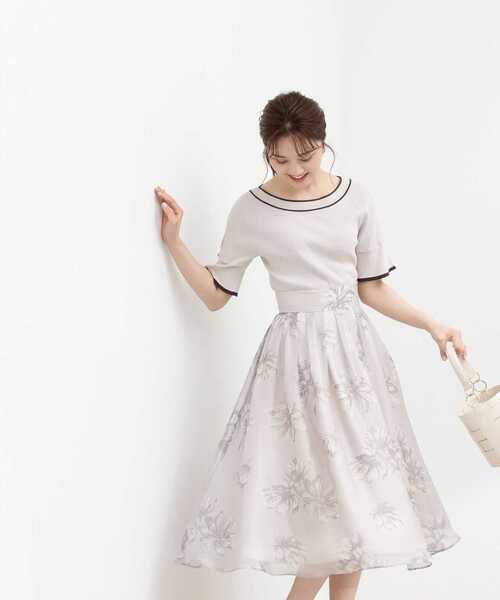 「PROPORTION BODY DRESSING」 フレアスカート MEDIUM ベージュ レディース_画像4