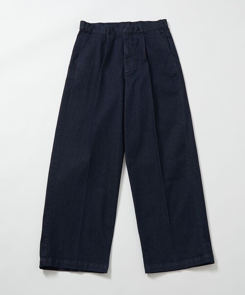 「FREAK'S STORE」 デニムパンツ LARGE チャコールグレー メンズ_画像2