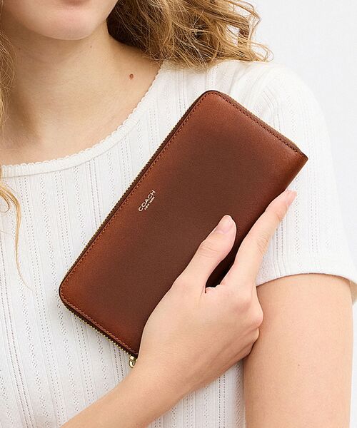 COACH（コーチ） 長財布 財布 スリム アコーディオン ジップ 