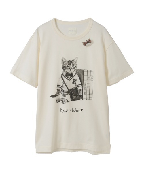 Karl Helmut tシャツ トラディショナルキャラクターズプリントTシャツ