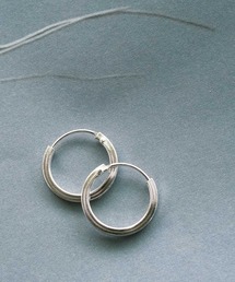 ピアス SILVER925 14mmフープピアス メンズ レディース : ZOZOTOWN