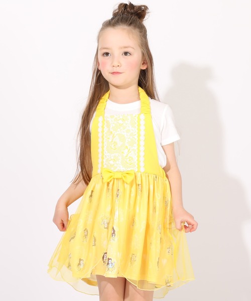 yellow pelota ワンピース　エプロン　2y yellow pelota ワンピースエプロン2y
