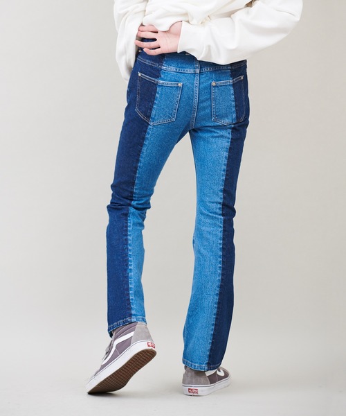 デニム・ジーパン asif CALIE DIRTYWASHING DENIM BOOTSCUT PANTS BMY843 Rhinestone Denim Pants｜SUPPLIER｜デニムパンツ
