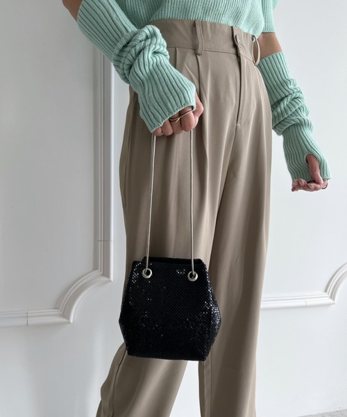 glitterショルダーバッグ ショルダーバッグ バッグ glitter metallic shoulder Bag