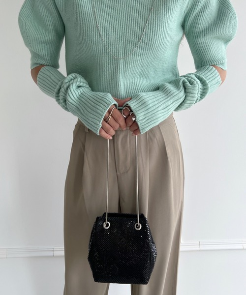 ショルダーバッグ バッグ glitter metallic shoulder Bag