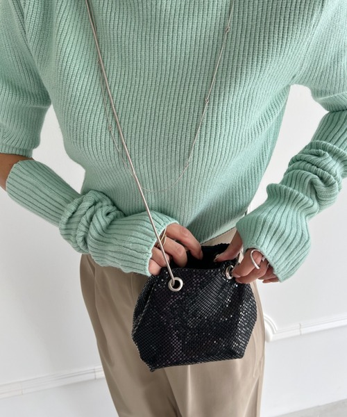 GLITTERグリッター バック ショルダーバッグ バッグ glitter metallic shoulder Bag