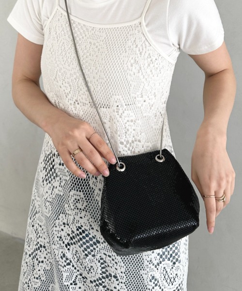 ショルダーバッグ バッグ glitter metallic shoulder Bag
