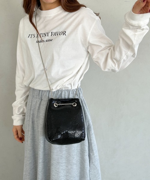 ショルダーバッグ バッグ glitter metallic shoulder Bag