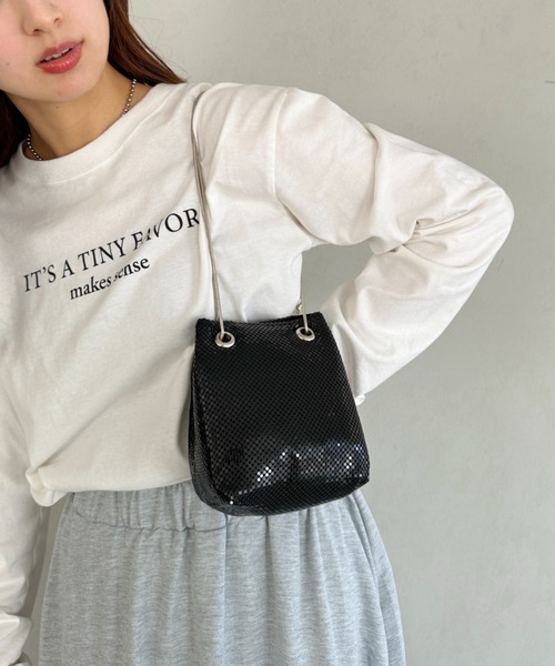 ショルダーバッグ バッグ glitter metallic shoulder Bag