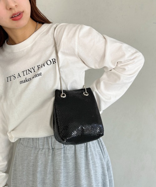 ショルダーバッグ バッグ glitter metallic shoulder Bag／グリッターメタリック巾着ショルダーバッグ レディース｜zozo｜07