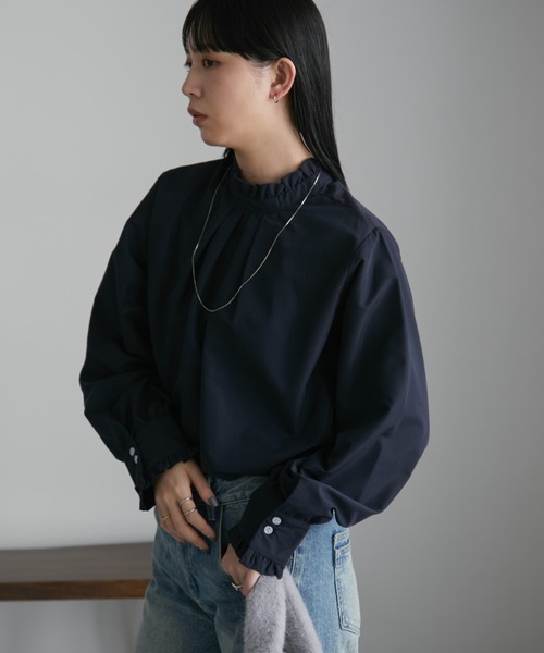 Aunt Marie's（アントマリーズ） ブラウス シャツ 2WAYフリルシャツ