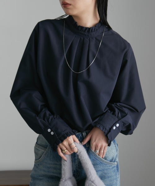 Aunt Marie's（アントマリーズ） ブラウス シャツ 2WAYフリルシャツ