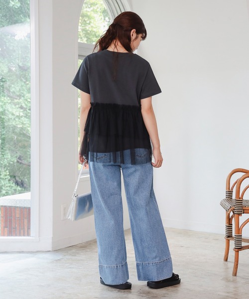 BEAMS HEART ジーンズ デニム デニムパンツ センタープレス
