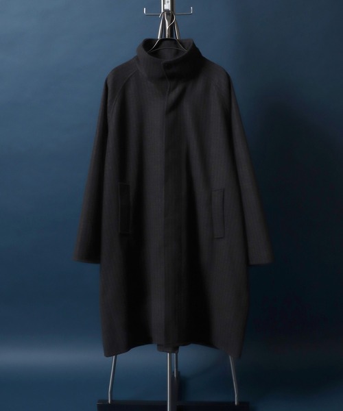 ANPAS ステンカラーコート コート Melton Oversized Stand Coat