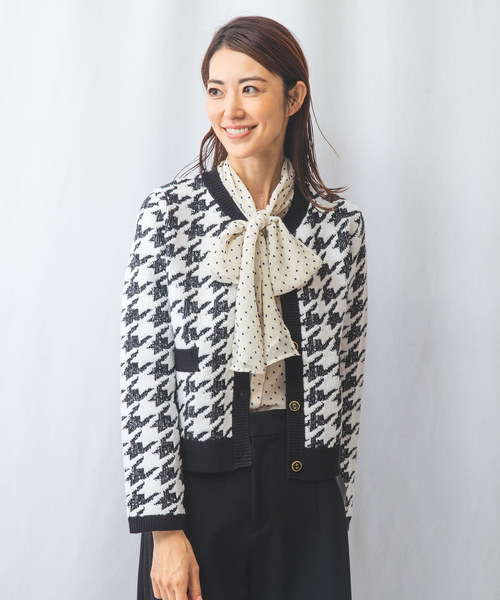 ニット セーター 「NARACAMICIE」ビッグ千鳥JQニット レディース NARACAMICIE ニット セーター 「NARACAMICIE」ビッグ千鳥JQ