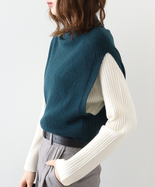 EGLANTINE ベスト ジレ 「EGLANTINE」カシミヤブレンド