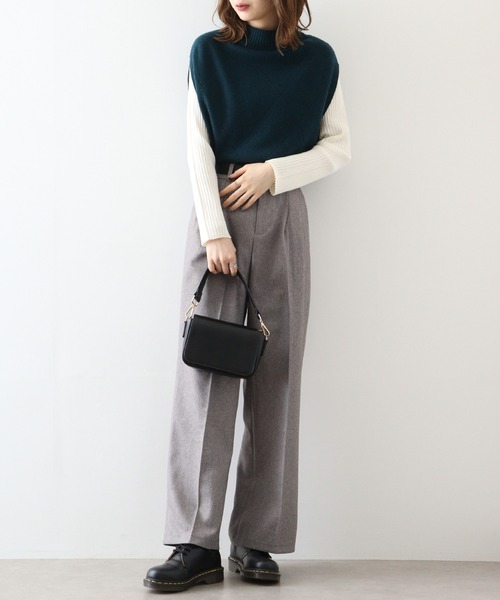 ベスト ジレ 「EGLANTINE」カシミヤブレンドアイレットベスト レディース EGLANTINE ベスト ジレ 「EGLANTINE」カシミヤブレンド