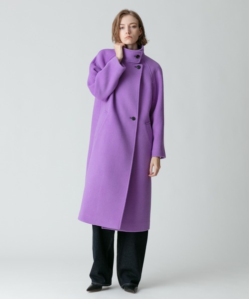 allureville コート チェスターコート ビーバースタンドカラー