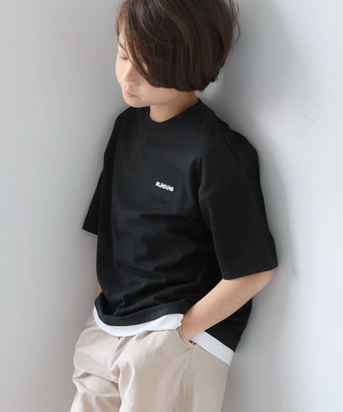 GLOBAL WORK tシャツ ヘビロッTEEレイヤード半袖/976048 キッズ