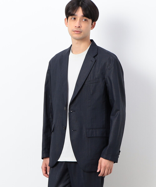 COMME CA MEN ストライプ ビジネスジャケット S COMME CA MEN ストライプ ビジネスジャケット S