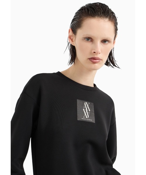 アルマーニエクスチェンジの黒トレーナーMサイズ ARMANI EXCHANGE アルマーニエクスチェンジ スウェット