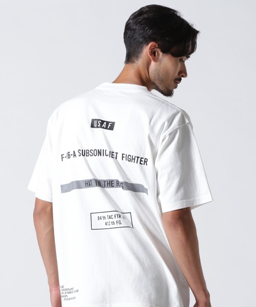 AVIREX tシャツ 「直営店限定」STENCIL T-SHIRT ”HAT IN THE