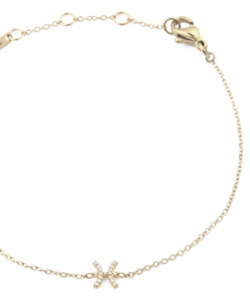 ブレスレット Crystal Zodiac Chain Bracelet レーディスブレスレット ゴールド レディース メンズの画像